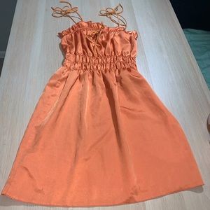 Orange dress from boohoo size 4
